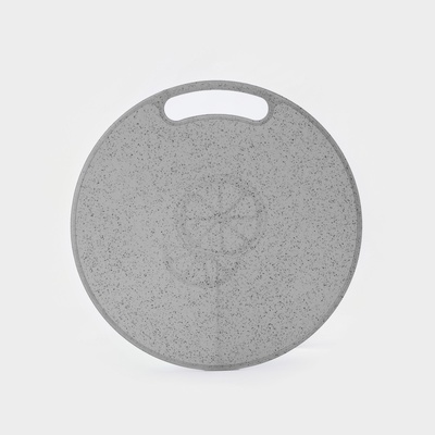 Доска разделочная круглая «Эко», d=31 см, пластик, тёмно-серая