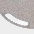 Доска разделочная пластиковая круглая «Эко», d=31 см, цвет серый - Фото 3