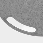 Доска разделочная круглая «Эко», d=31 см, пластик, тёмно-серая - Фото 3