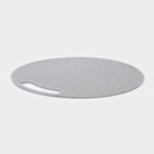 Доска разделочная пластиковая круглая «Эко», d=31 см, цвет серый - фото 4265009