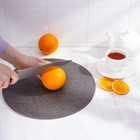 Доска разделочная круглая «Эко», d=31 см, пластик, тёмно-серая - Фото 6