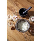 Ступка с пестиком Доляна «Чёрный мрамор», d=10 см, чёрная - Фото 7