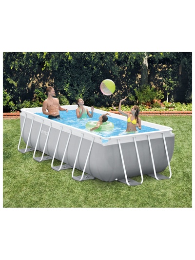 Бассейн каркасный INTEX Prism Frame 26788NP, 400×200×100 см, фильтр-насос, лестница, прямоугольный