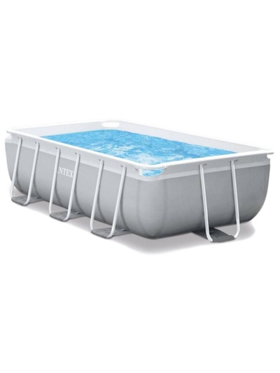 Бассейн каркасный INTEX Prism Frame 26784NP, 300×175×80 см, фильтр-насос, лестница, прямоугольный