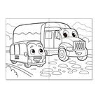 Раскраска «Транспорт», А5, 12 стр. - Фото 2