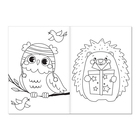 Раскраска «Весёлые зверята», А5, 12 стр. - Фото 2