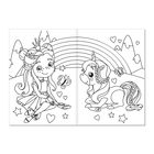 Раскраска для девочек «Единорожки», А5, 12 стр. - Фото 2