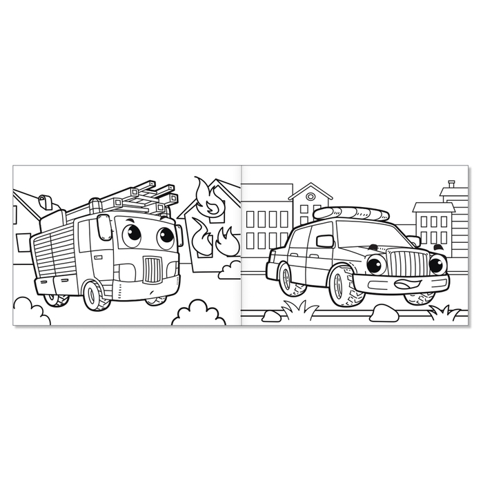 Фото по запросу Детская книжка раскраска грузовик