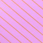 Пленка для цветов, матовая, "Люрекс", св. сиреневый/золото, 0,6 х 8,8 м - Фото 2