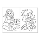 Раскраска «Прекрасные принцессы», А5, 12 стр. - Фото 2