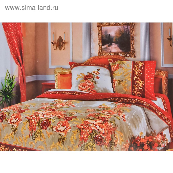 Постельное бельё 2сп Артпостель «Гобелен» цвет красный, 175х215 см, 200х220 см, 70х70 см — 2 шт - Фото 1