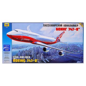 Сборная модель «Пассажирский авиалайнер Боинг 747-8»