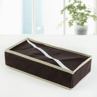 Органайзер для хранения белья «Ваниль», 6 отделений, 35×16×10 см, цвет коричневоо-бежевый - Фото 6