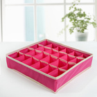 Органайзер для хранения белья «Ваниль», 24 отделения, 31×35×8 см, цвет розово-бежевый - Фото 3