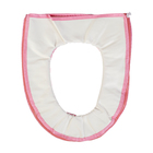 Чехол на сиденье для унитаза на резинке «Кирпичики», 35×43 см, цвет МИКС - Фото 2