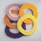 Чехол на сиденье для унитаза на резинке «Полоски», 31.5×31.5 см, 75 г, МИКС - Фото 10