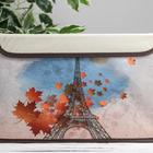 Короб стеллажный для хранения с крышкой «Осенний Париж», 39×25×25 см - Фото 5