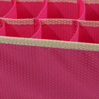 Органайзер для хранения белья «Ваниль», 18 отделений, 33×24×12 см, цвет розово-бежевый - Фото 4