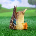 Садовая фигура плавающая "Утка ныряющая" 10*10*13 см - Фото 4