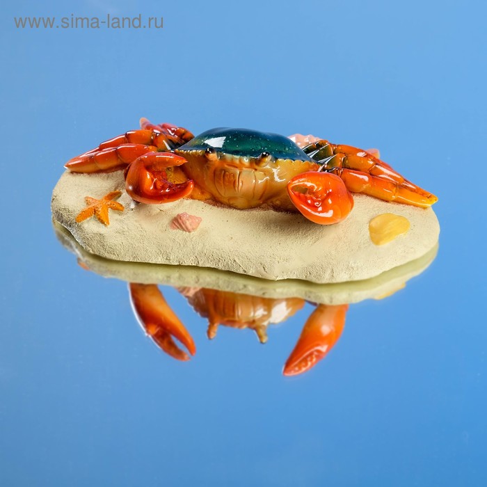 Садовая фигура плавающая "Краб" 20*12*6 см - Фото 1