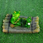 Садовая фигура плавающая "Лягушки на плоту" 18*11*10 см - Фото 7
