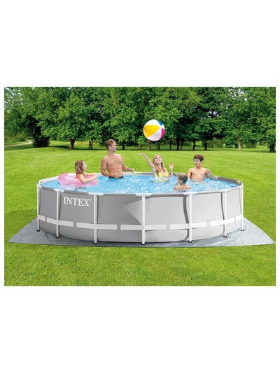 Бассейн каркасный INTEX Prism Frame 26720NP, 427×107 см, фильтр-насос, лестница, тент, подстилка, круглый