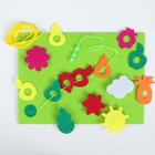 Коврик из фетра развивающий «Накорми гусеницу» - Фото 3