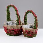 Набор корзин «Восторг», 2 шт, 20×12/32 см, 16×11/27 см - Фото 1