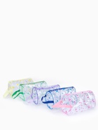 Косметичка - пенал на молнии, с ручкой, с принтом, прозрачная, МИКС - Фото 5