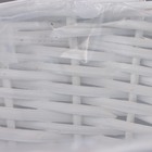 Корзина плетёная для хранения Penelope, ива, овальная, белая, набор 3 шт. - Фото 6