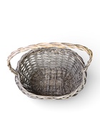 Корзина плетёная для хранения Penelope, ива, овальная, серая, набор 3 шт. - Фото 8