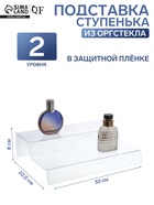 Горка 2 ступеньки 30×22.5×8 см, оргстекло 2 мм - Фото 1