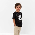 Футболка детская Disney "Mickey Mouse", рост 110-116 (32), чёрный 3974395 - фото 997728