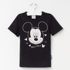 Футболка детская Disney "Mickey Mouse", рост 110-116 (32), чёрный 3974395 - фото 997731