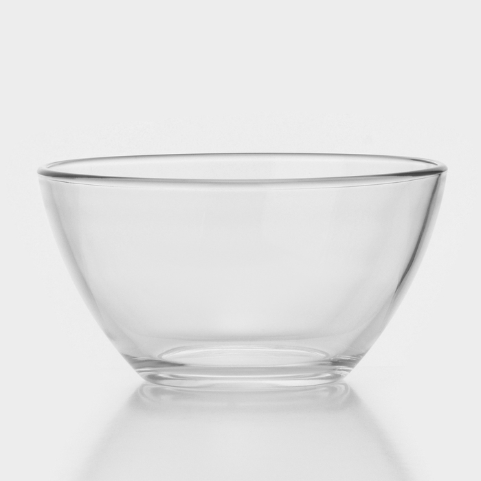 Салатник стеклянный «Гладкий», 500 мл, d=13 см - Фото 1