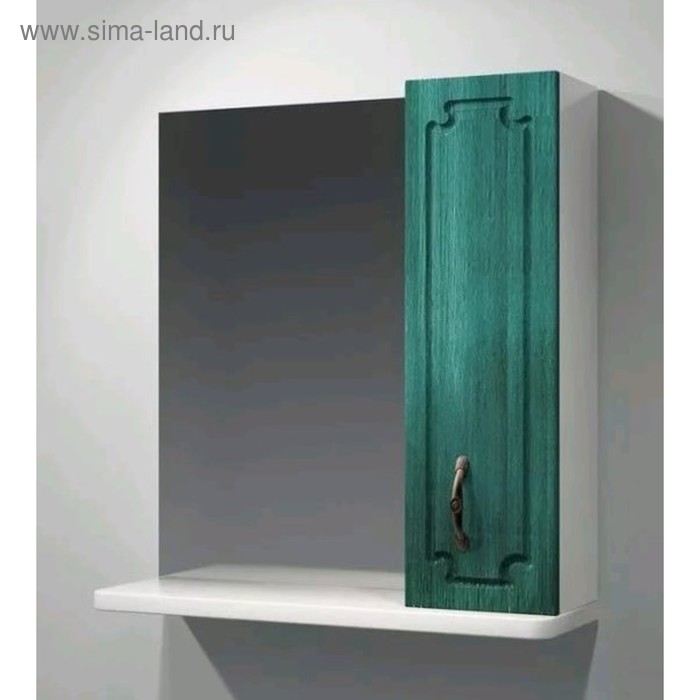 Зеркало-шкаф 65 "Патина" зелёное арт.003960 - Фото 1