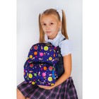 Рюкзак детский, отдел на молнии, наружный карман, 2 боковые сетки, дышащая спинка, цвет синий - Фото 1