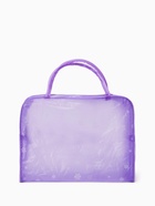 Косметичка - сумка на молнии для бассейна, с ручками, с принтом, фиолетовая - Фото 3