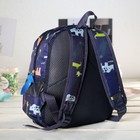 Рюкзак детский, отдел на молнии, наружный карман, 2 боковые сетки, дышащая спинка, цвет тёмно-синий - Фото 2