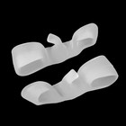 Корректоры - разделители для пальцев ног, 3 разделителя, силиконовые, 8 × 2 см, пара, цвет белый - Фото 5