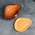 Горшок для кактусов и суккулентов «Бонсай», 600 мл, 17×14×8 см, керамический, с поддоном, коричневый - Фото 5