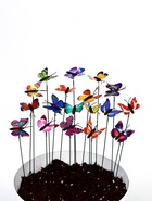 Штекер садовый «Бабочка шарлин», 4×3 см, h=30 см, МИКС - Фото 8