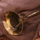 Колокольчик латунь "Гладкий колокольчик" 6х6х12,5 см - Фото 3