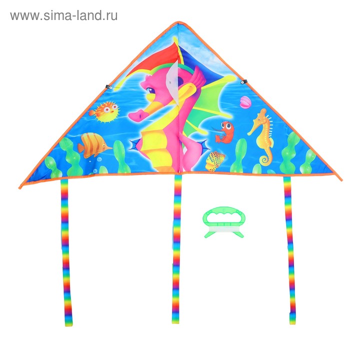 Воздушный змей «Морской конёк», с леской - Фото 1