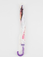 Зонт - трость детский «Единорог», механический, фигурный, 8 спиц, R=35/45 см, d=70 см, розовый/белый - Фото 6