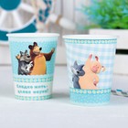 Стакан бумажный «Маша и Медведь», ромашки, набор 6 шт., 250 мл - Фото 2