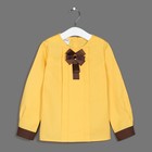 Блузка для девочки, рост 92 см, цвет жёлтый - Фото 1