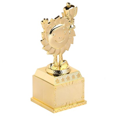 Наградная фигура детская, под нанесение, кубок, пластик, золото, 12.5 см