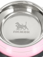 Миска, 230 мл, с нескользящим основанием, с полосками, нержавеющая сталь, розовая - Фото 5