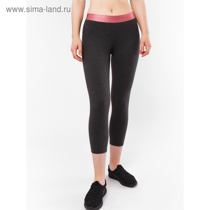 Бриджи женские, цвет графит, размер 46 (M), рост 164–170 см - Фото 1